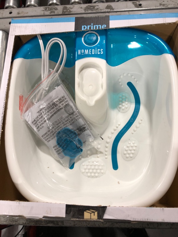 Photo 1 of HoMedics Bubble Mate Foot Spa, Toe Touch Controlled Foot Bath with Invigorating Bubbles and Splash Proof, Raised Massage nodes and Removable Pumice Stone