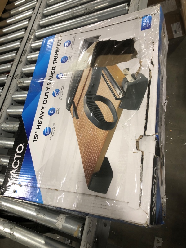 Photo 4 of X-ACTO 26315 Heavy Duty Wood Guillotine Trimmer, 12" x 15" 15 Inch Cut
