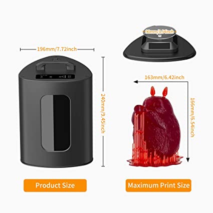 Photo 2 of Sovol 3D SL1 Curing Machine 405nm, Resin UV Light Curing Box Curing Station with Light Driven Turntable for LCD DLP SLA 3D Printer