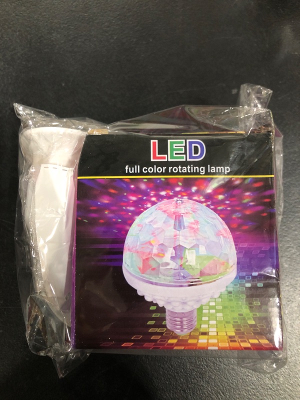 Photo 1 of 2022 New Colorful Rotating Magic Ball Light - Party Lights Disco Ball, Mirror Disco Ball Shape, Colorful Disco Rotating Magic Ball Light Bulb with Sockets. (Silver+Universal Socket)
Brand: Giroayus
