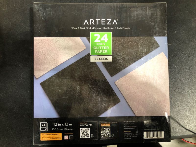 Photo 2 of ARTEZA ARTZ-4635 Paper-templates, White & Black 24