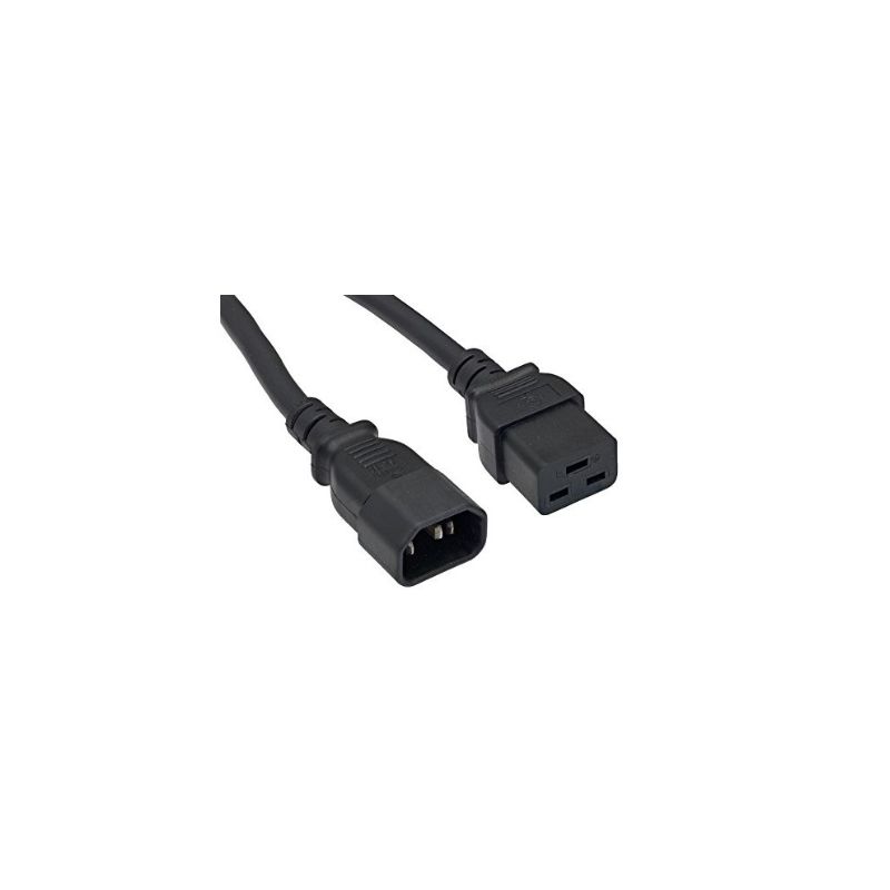 Photo 1 of Cablelera AC Power Cord Extension IEC320 C14 to IEC320 C19 6 14AWG 15A 250V ZWACDFAN 06. OPEN PACKAGE. 
