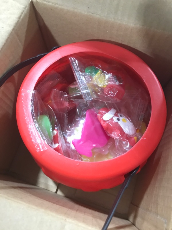 Photo 2 of 5.5" Christmas Cauldron with 24 Pcs Squishy Toys,Mini Kawaii Mochi Squishies Toy Stress Reliever Anxiety Packs for Kid Party Favors,Christmas Stocking Stuffers (Christmas)