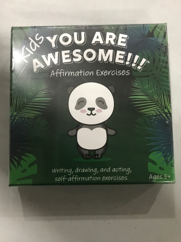 Photo 2 of You Are Awesome!!! Kids Affirmation Exercises 30 Cards Pre-school game to practice affirmations by Acting, Drawing and Writing. Self-Esteem, Calming affirmations, Confidence and self love boosting. Designed for kids to self guide themselves or interact as