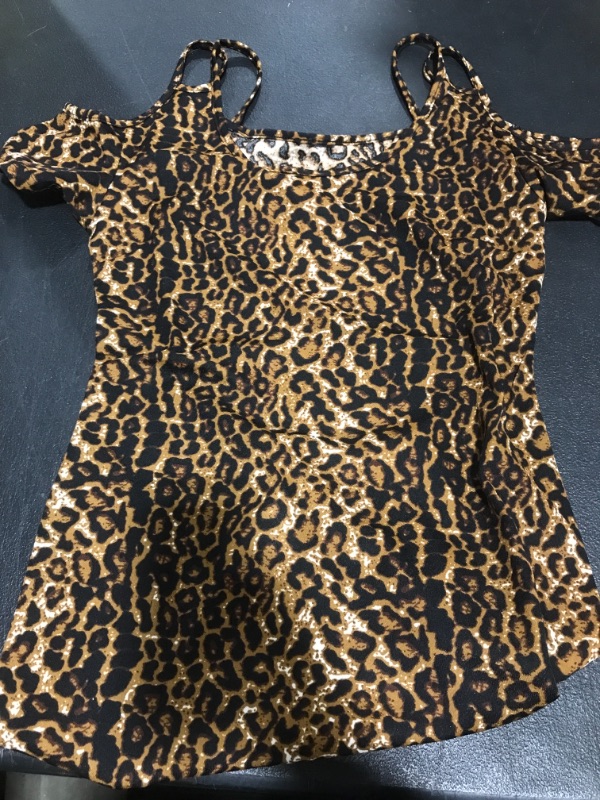 Photo 1 of CHEETAH PRINT BLOUSE SIZE UNKNOWN 