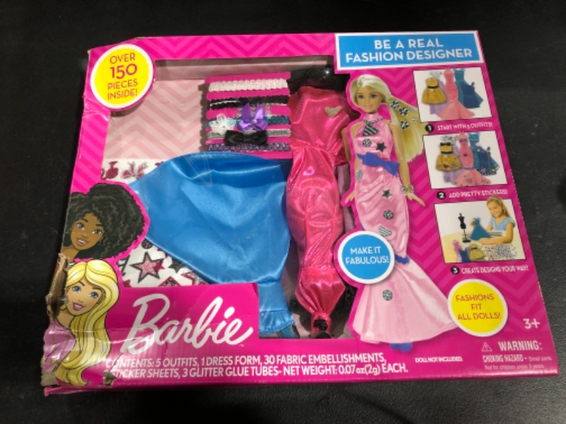 Photo 2 of Barbie Be a Fashion Designer Doll Dress Up Kit Original