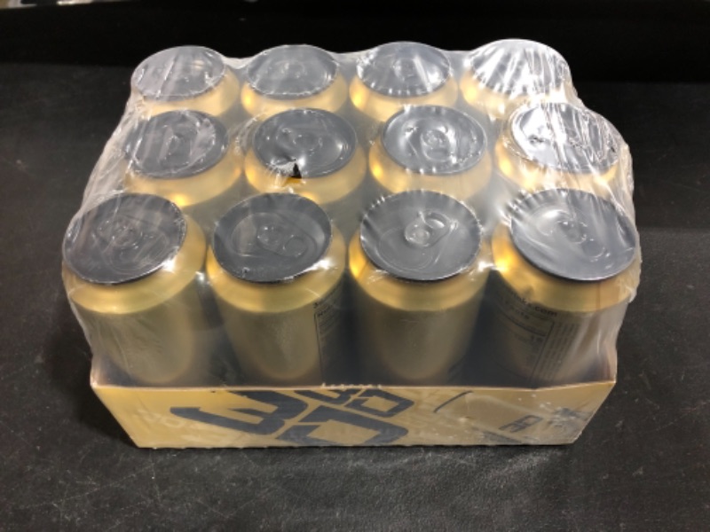 Photo 2 of 3D Sugar-Free Energy Drink, Pre-Workout Performance, Gold, 16 oz Cans (Pack of 12) BEST BY 07.07.23