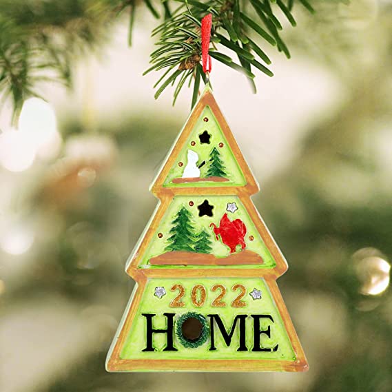 Photo 1 of 2022 Home Ornament Housewarming Gift New Home Gift Homeowner Present, Resin Christmas Tree Ornament Keepsake for New Home
