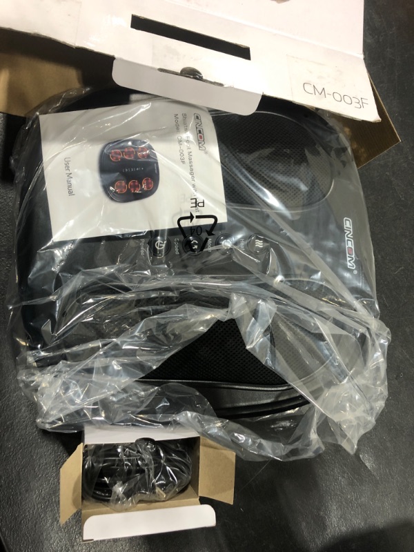 Photo 1 of CINCOM Shiatsu Foot Massager with Heat, Heated Electric Kneading Foot Massager Machine, Foot Warmer for Plantar Fasciitis Relief and Back Pain Relief 2 Modes & 2 Speeds