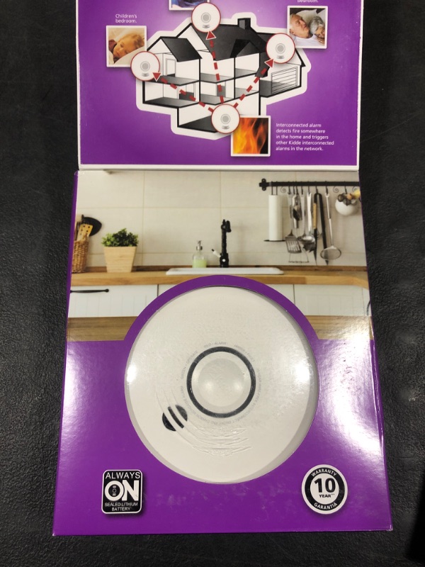 Photo 4 of Kidde Smoke & Carbon Monoxide Detector, Hardwired with Lithium Battery Backup, Interconnect Combination Smoke & CO Alarm with Voice Alert