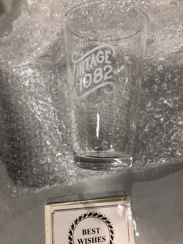 Photo 1 of 40th Birthday Glass 1982