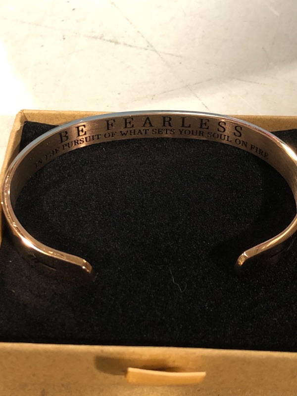 Photo 1 of Joycuff Rose gold Bracelet Motivational gift For her 