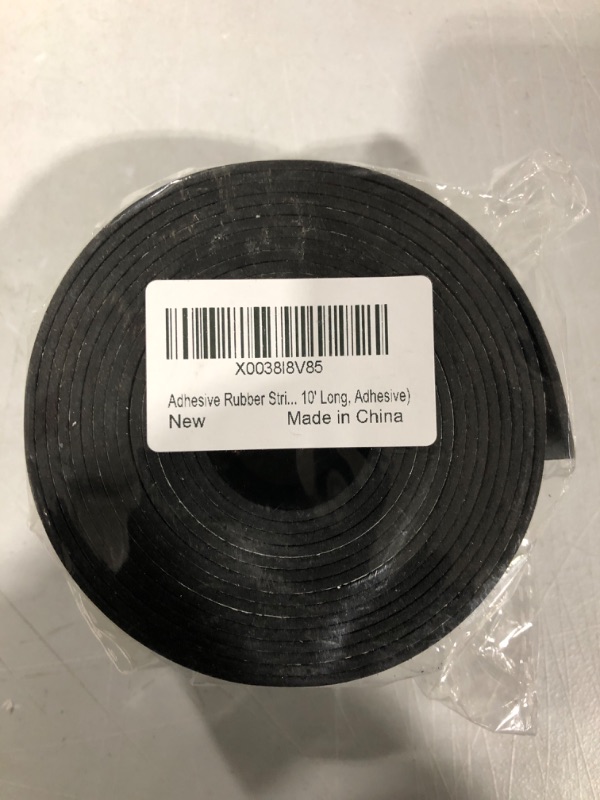 Photo 3 of .062" 2"x 10" Neoprene Rubber Strips 60A Medium Hardness with Adhesive Backing
