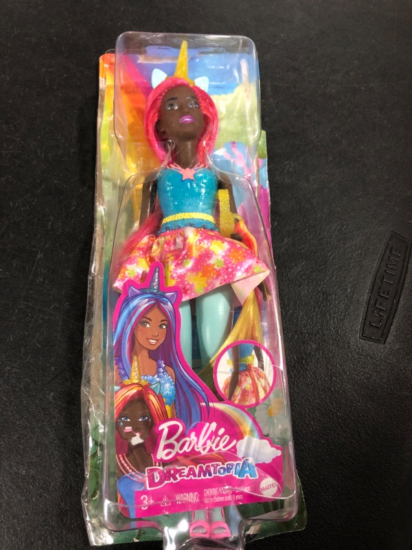 Photo 2 of Barbie Dreamtopia Unicorn Doll in Rainbow Look Toy for 3 Year Olds & up
BOX DAMAGED