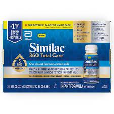 Photo 1 of 24 PACK!! Similac 360 Total Care Non-GMO Ready to Feed Infant Formula Bottles - 8 fl oz Each/6ct *EXP NOV 2023*

