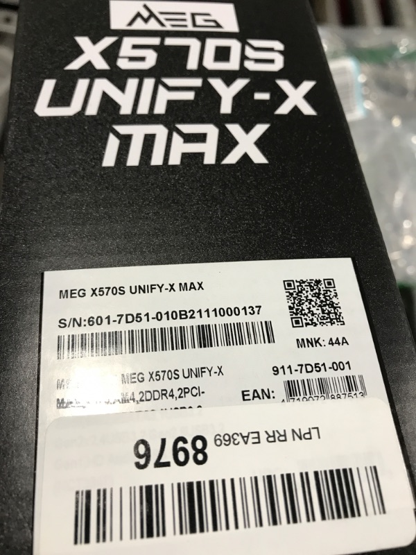 Photo 4 of MEG X570S UNIFY-X MAX, Mainboard
