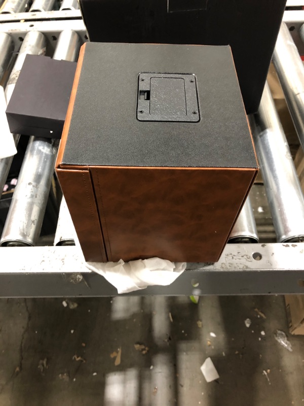 Photo 6 of ROTHWELL Single Watch Winder for Automatic Watches with Quiet Motor with Multiple Speeds and Rotation Settings (Tan/Brown) Tan / Brown