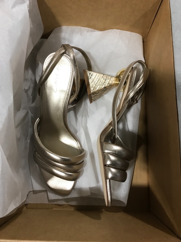 Photo 1 of [Size 6] Ladies Strappy Heels- Gold