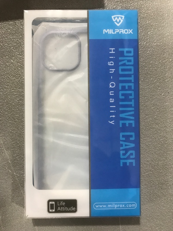 Photo 1 of iPhone 13 Clear Case (2021), Crystal Transparent Cover Shockproof Protective Bumper Shell with Electroplated Mirror Edge 
