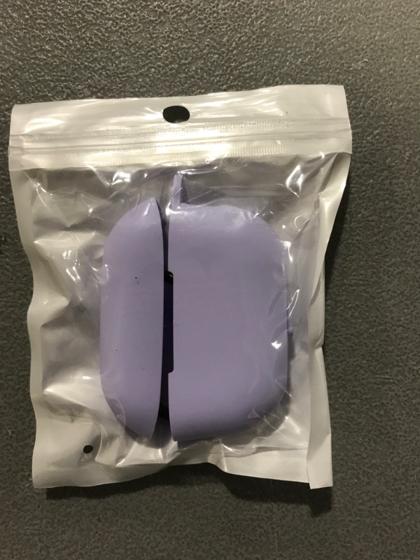 Photo 2 of Compatible for AirPods Pro 2 Case 2022 Cover with Keychain, Soft Silicone Skin Full Protective Cover for Women Man, Front LED Visible (Lilac)