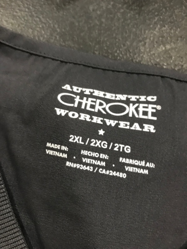 Photo 3 of Cherokee Women Scrubs Top Workwear Originals V-Neck WW645 XX-Large Plus Pewter