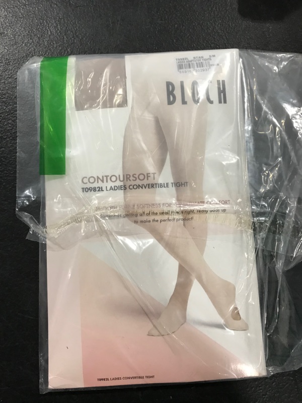 Photo 1 of BLOCH Women's Ladies contoursoft adaptatoe Tights Small-Medium Bloch Tan