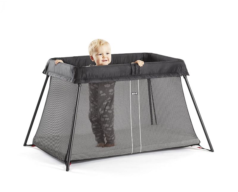 Photo 2 of BabyBjörn Travel Crib Light - Black (040280US), One Size Travel Crib Light Black