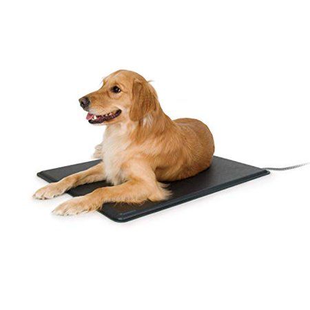 Photo 1 of  K&H PET PRODUCTS Lectro-Kennel Outdoor Heated Pad with Free Cover Black Large 
