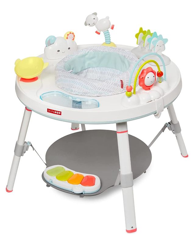 Photo 1 of  Skip Hop Baby Activity Center: Interactive Play Center with 3-Stage Grow-with-Me Functionality, 4mo+, Silver Lining Cloud 