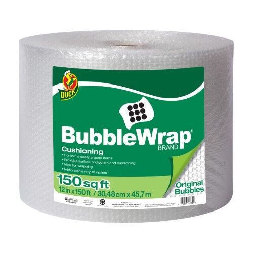 Photo 1 of  BOX OF 4 Duck Bubble Wrap Cushioning 12 in X 150 Ft Clear 