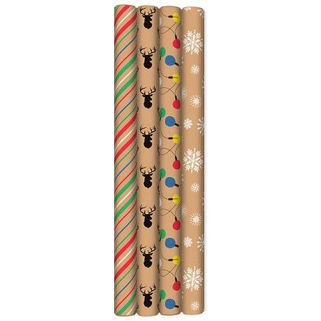 Photo 1 of  Hallmark Recyclable Christmas Wrapping Paper for Kids - 4.0 Ea 