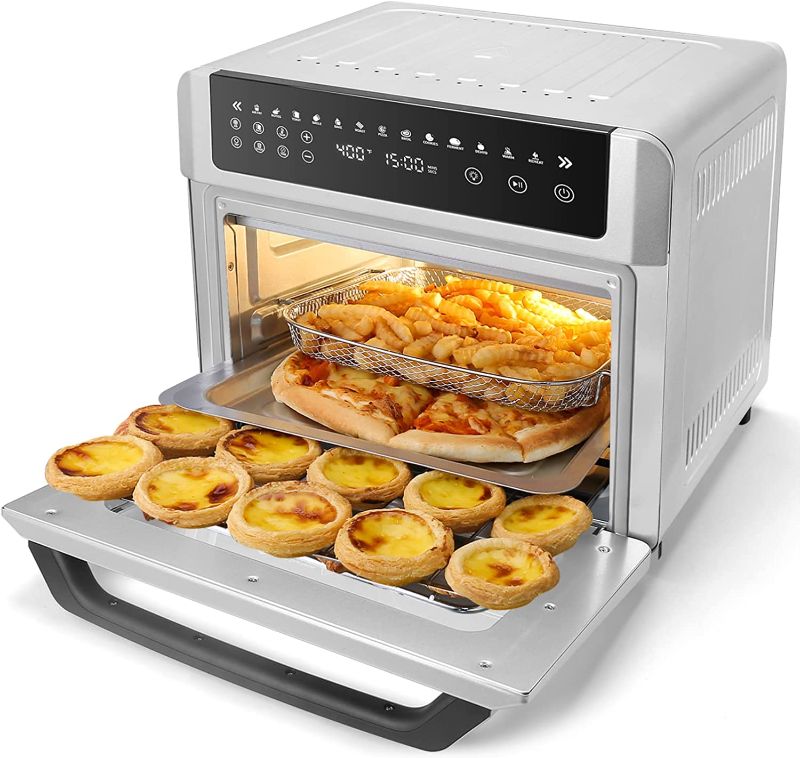 Photo 1 of Gevi Air Fryer Toaster Oven Combo, Big Digital LED Screen Convection Oven with Grill and Dehydrator, Oversized Capacity Countertop Oven with Online Recipes
