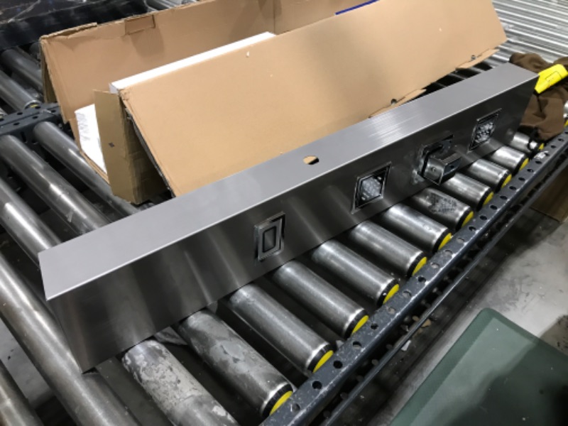 Photo 1 of ROVOGO Retrofit Shower Panel Tower System with LED Lights Rain Shower, 2 Body Jets, Handheld and Temperature Display, Easy Connect Shower Column 304 Stainless Steel for Retro-Fit & Remodel, Brushed