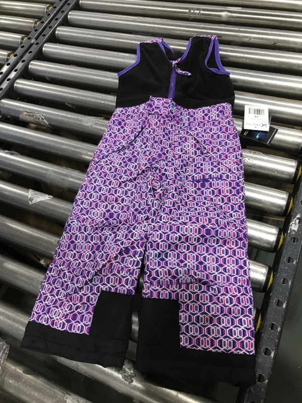 Photo 2 of Arctix unisex-child Limitless Fleece Top Bib Overalls Chainlink Purple 2T