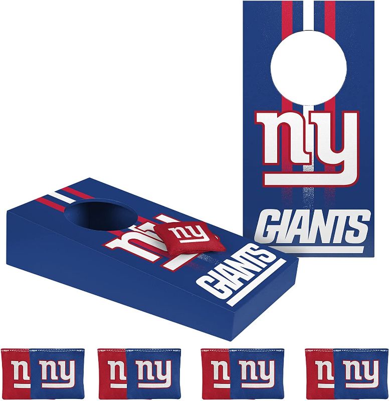 Photo 1 of  FOCO New York Giants Tabletop Cornhole 