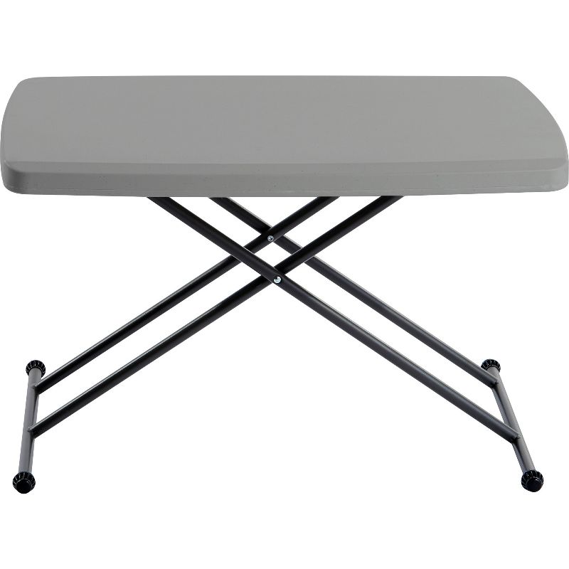 Photo 1 of  Iceberg IndestrucTable Classic Personal Folding Table 30 X 20 X 25 to 28 High Charcoal 
