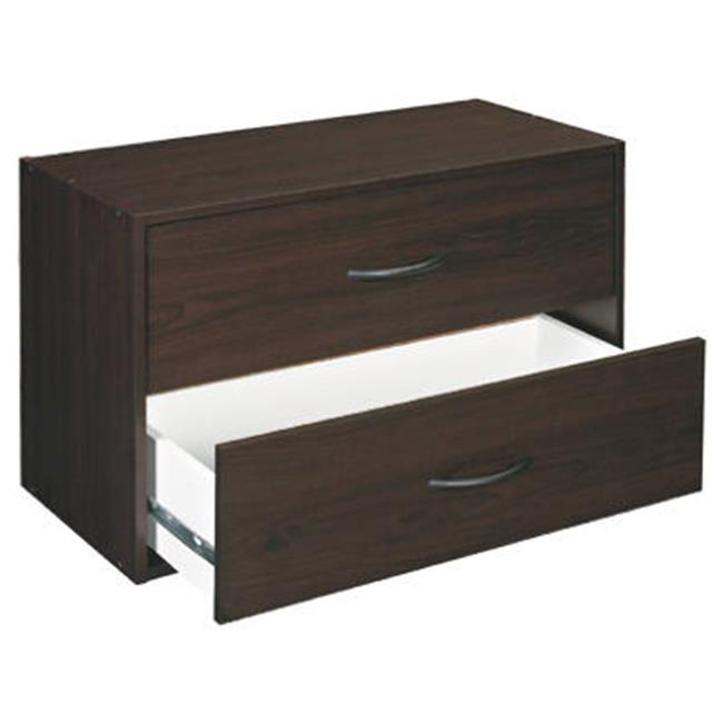 Photo 1 of  ClosetMaid 24 in. W Espresso Base Organizer with Drawers for Wood Closet System, Brown 