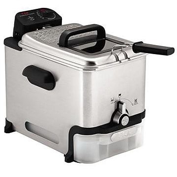 Photo 1 of  T-Fal FR800050 Ultimate EZ Clean Pro Stainless Steel Immersion Deep Fryer - Silver 