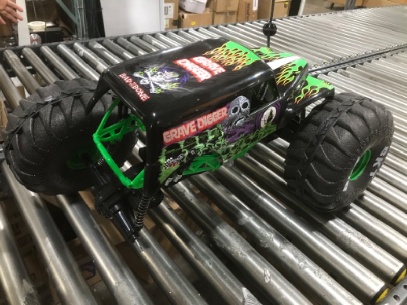 Photo 2 of  Monster Jam Official Mega Grave Digger All-Terrain Remote Control Monster Truck with Lights 1: 6 Scale Kids Toys for Boys 