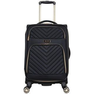 Photo 1 of  Kenneth Cole | Chelsea 20-Inch Carry-on Chevron Quilted Expandable Suitcase in Black 