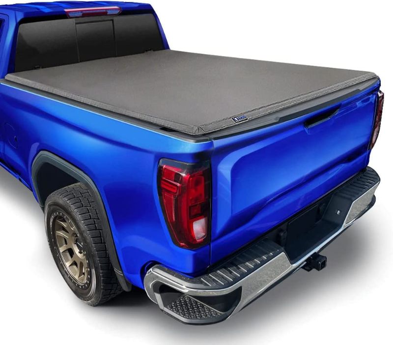 Photo 1 of  Tyger Auto T3 Soft Tri-Fold Truck Bed Tonneau Cover Compatible with 2019-2022 Chevy Silverado / GMC Sierra 1500 New Body | 5'8" Bed (69") | Not Fit Factory Side Storage Box or CarbonPro | TG-BC3C1053 