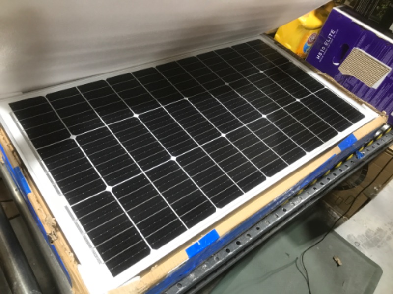 Photo 2 of PACK OF 3 ECO-WORTHY 100 Watt Solar Panel 12 Volt Monocrystalline Solar Panel High Efficiency Module RV Marine Boat Caravan Off Grid 