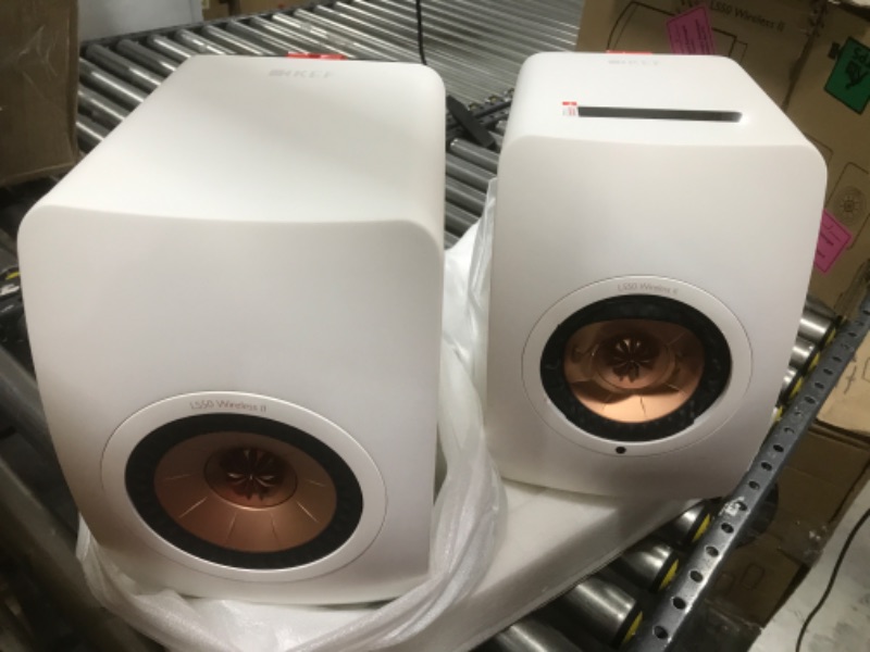 Photo 3 of KEF LS50 Wireless II (Pair, Mineral White) (SUBWOOFER NOT INCLUDED)