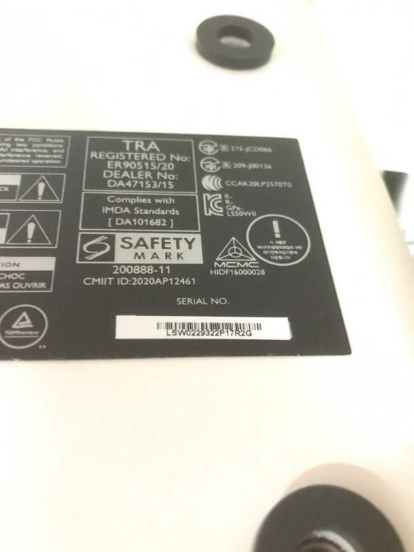 Photo 10 of KEF LS50 Wireless II (Pair, Mineral White) (SUBWOOFER NOT INCLUDED)HEAVILY DAMAGED PACKAGE --- DAMAGE, RIGHT SPEAKER DUST PLATE/FRONT FACE DAMAGED FROM SITTING IN AREA OF PACKAGE DAMAGE --- POWERS ON, MAIN SPEAKER IS BLOWN OUT