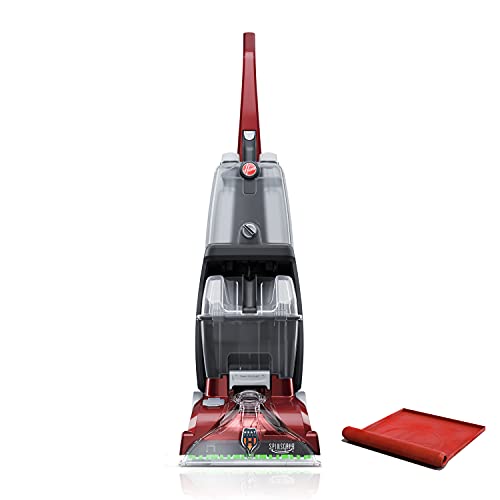 Photo 1 of  Hoover, Red Power Scrub Deluxe Carpet Cleaner Machine, Upright Shampooer, with Storage Mat, FH50150B 