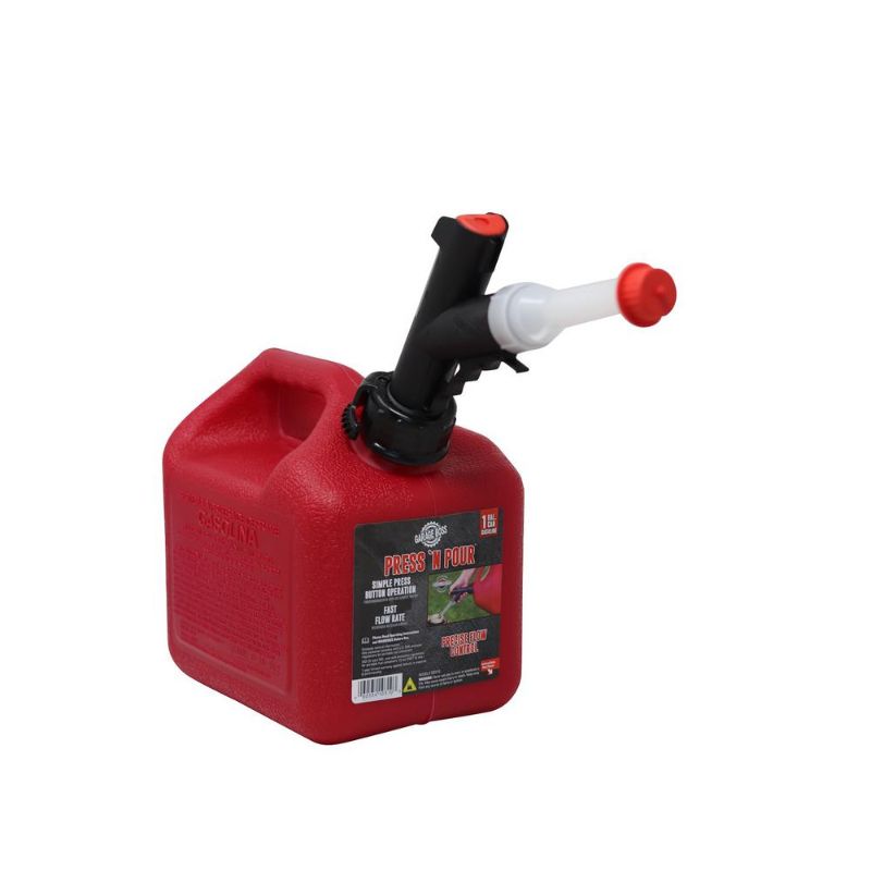 Photo 1 of  Garage Boss Red Plastic Gas Can - 1 Gallon Capacity GB310 