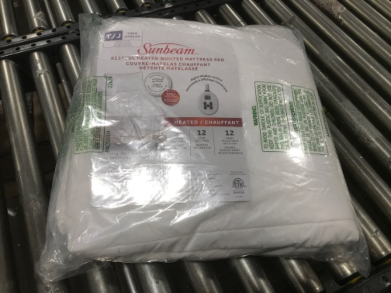 Photo 2 of  Sunbeam Restful Heated Mattress Pad - Twin 