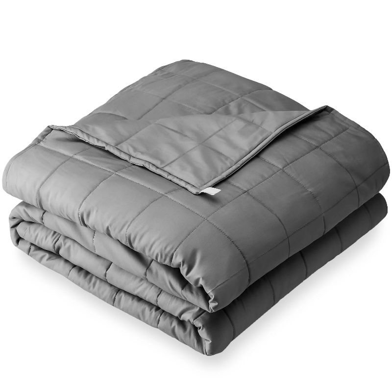 Photo 1 of 40 LB WEIGHTED BLANKET, GREY, KING SIZE