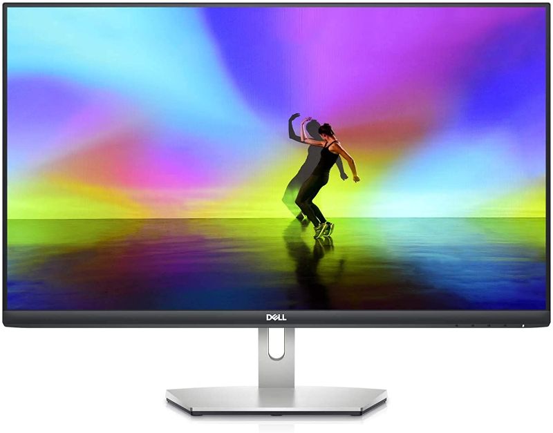 Photo 1 of Dell S2721H 27 Inch Full HD 1080p, AMD FreeSync IPS Ultra-Thin Bezel Monitor, Built-in Speakers, Silver, Black
