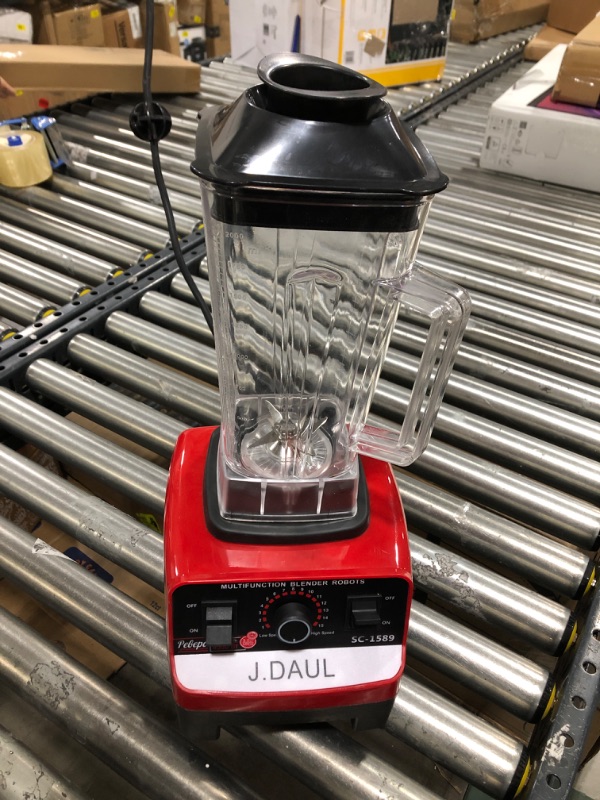 Photo 2 of Powerful 4500-Watt Professional high speed Blender, Personal Blender for Shakes and Smoothies, High-Power Blender for Juice, Soups, frozen drinks and More, Stainless Steel Blades, Easy Self-Cleaning
